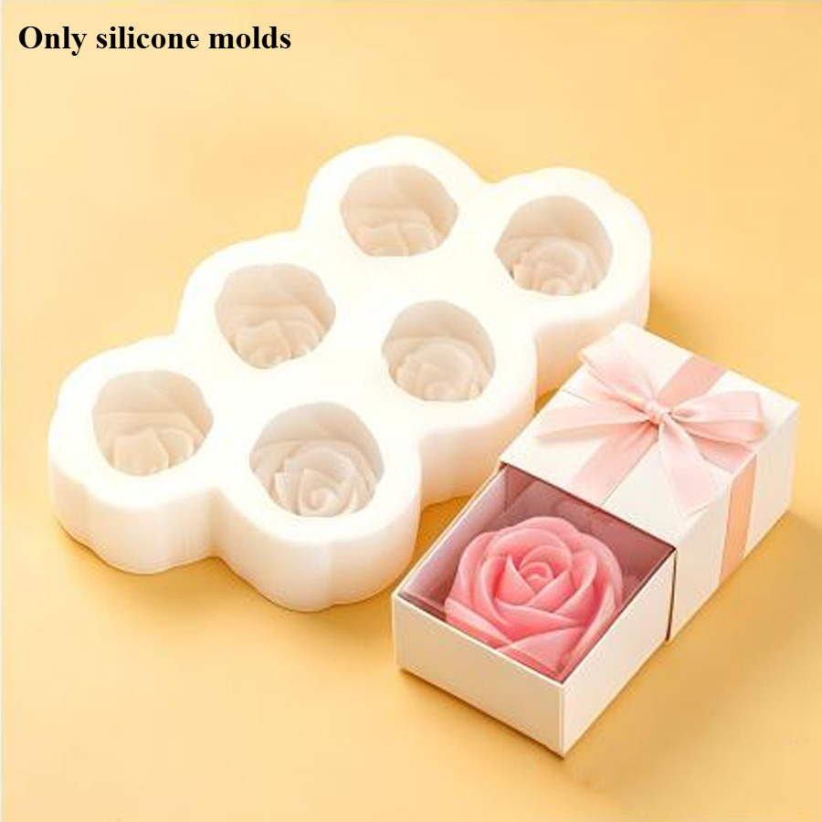 Soap Making Dye - Lot de 6 moules en silicone