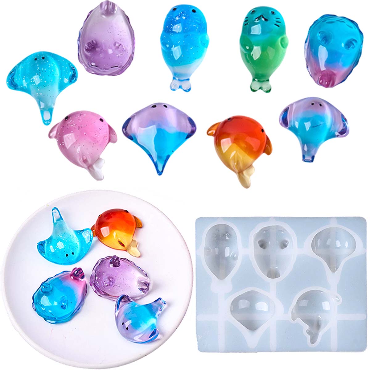 Soap Making Activity - Moule en silicone 3D Kawaii Raie