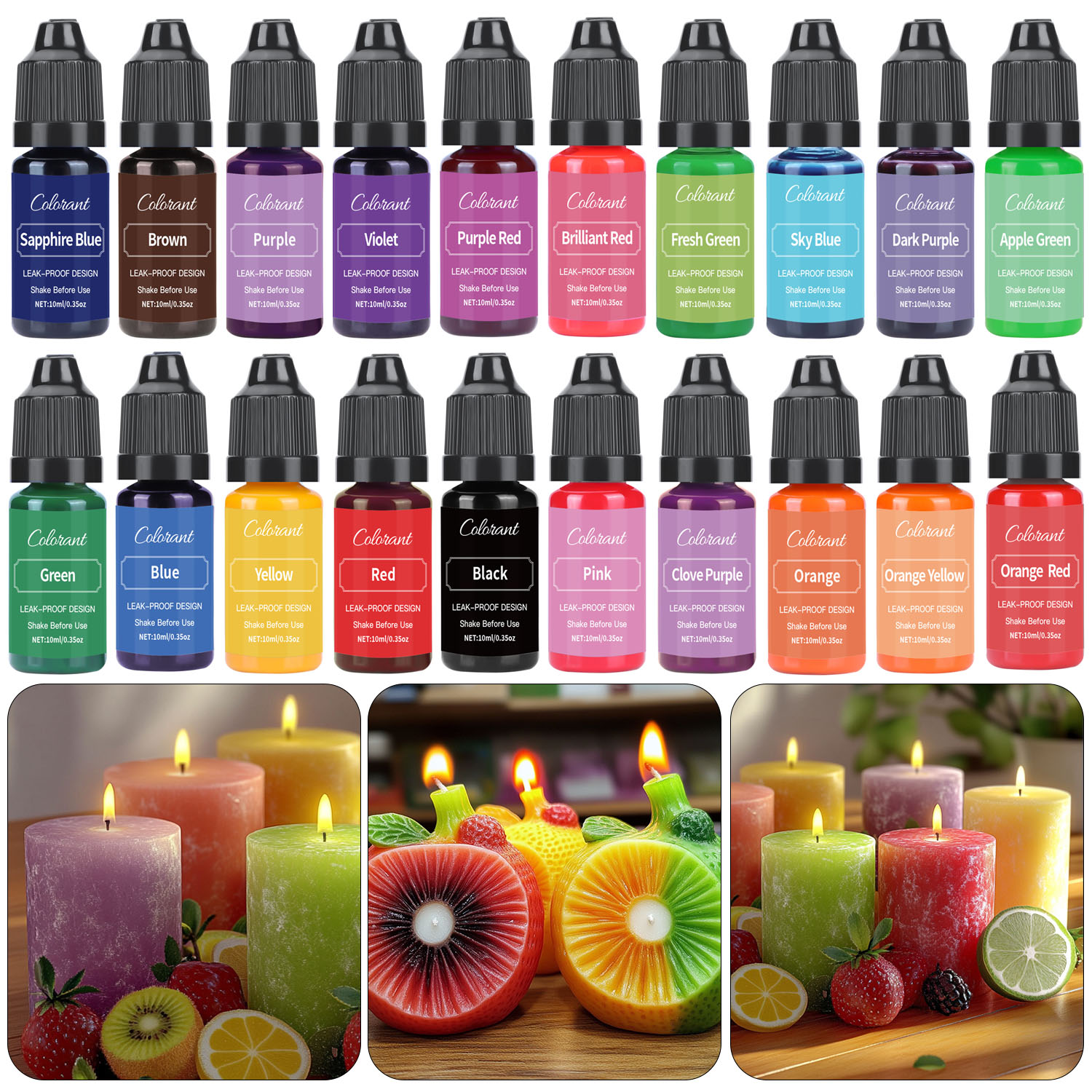 Soap Making Dye - Colorant de bougie liquide pour la