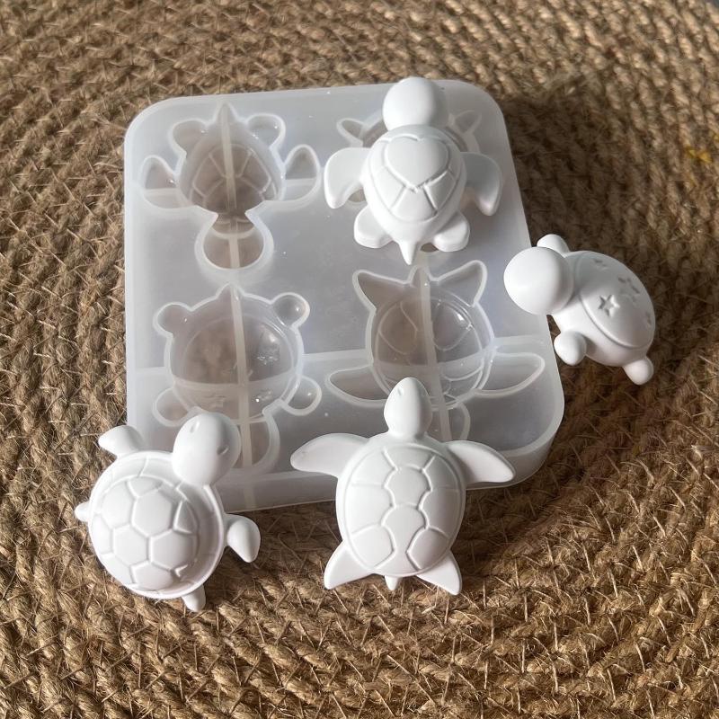Soap Making Supplies - Moules en silicone pour quatre tortues,