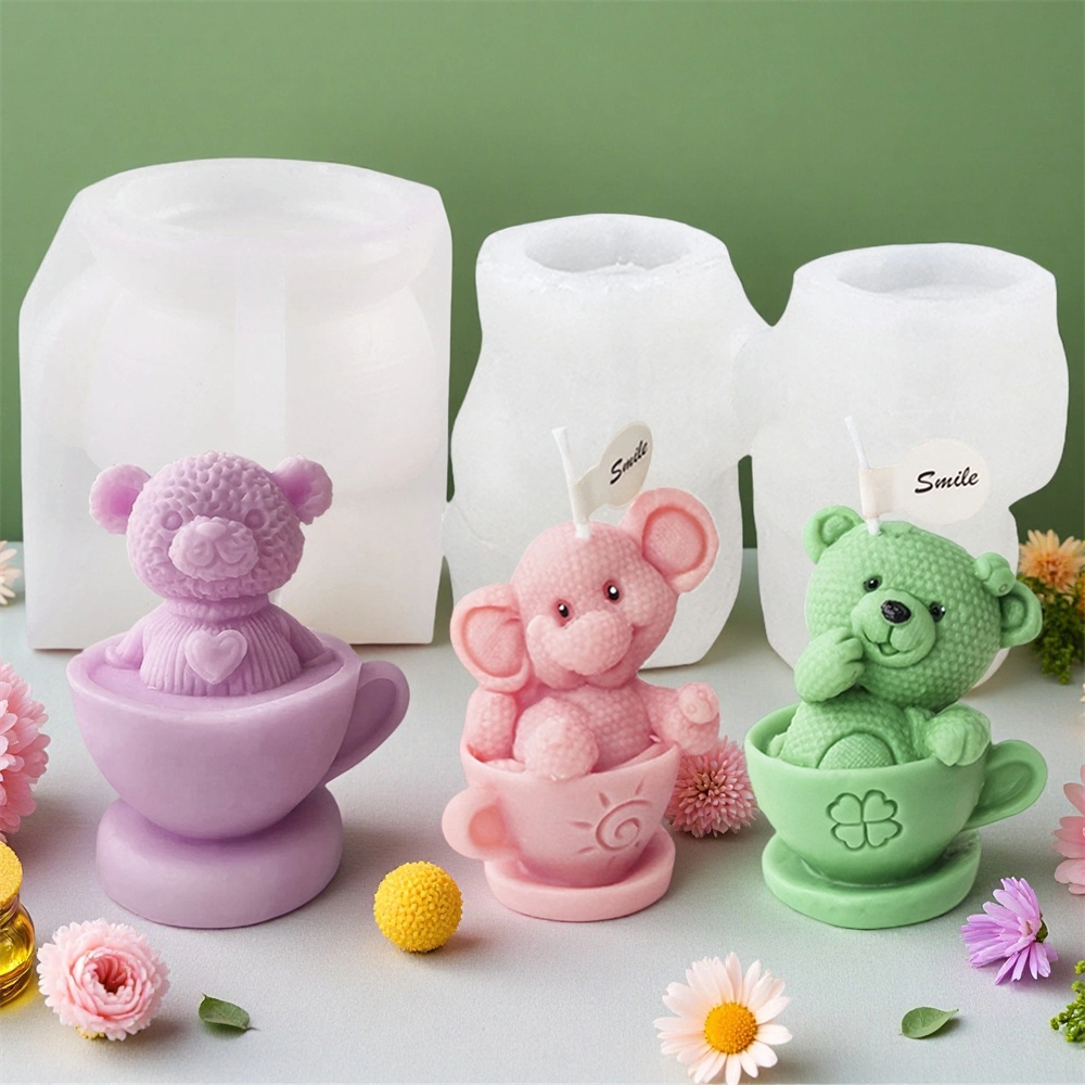 Soap Making Dye - Moule ours en peluche en Silicone,